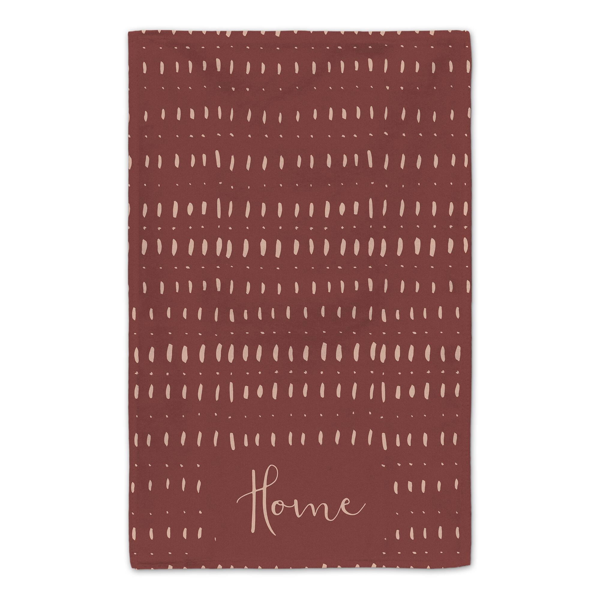 Home Pink Abstract Dots 16" x 25" Tea Towel Set of 2